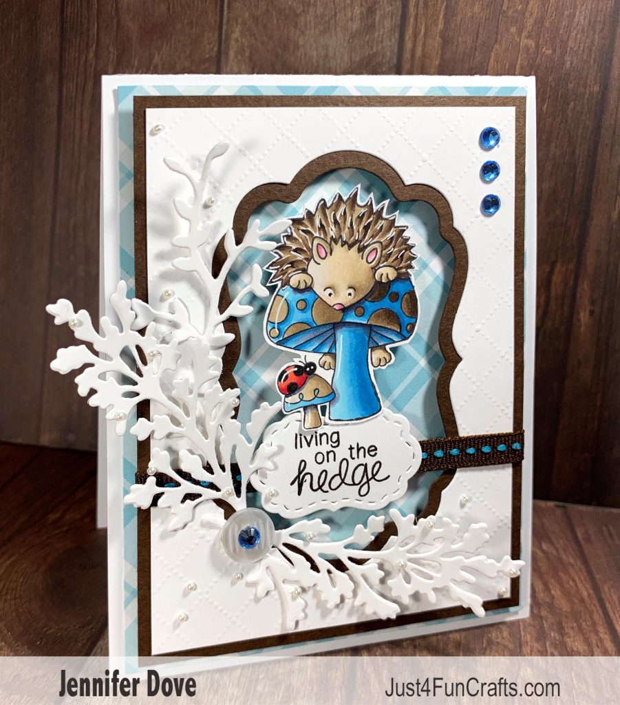 Living on the Hedge Card by February Guest Designer Jennifer Dove | Hedgehog Hollow Stamp Set by Newton's Nook Designs #newtonsook #handmade