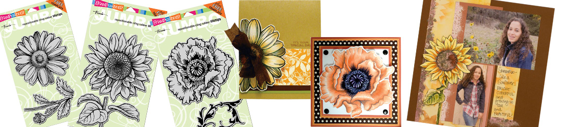 New Jumbo Cling Daisy, Sunflower, Poppy