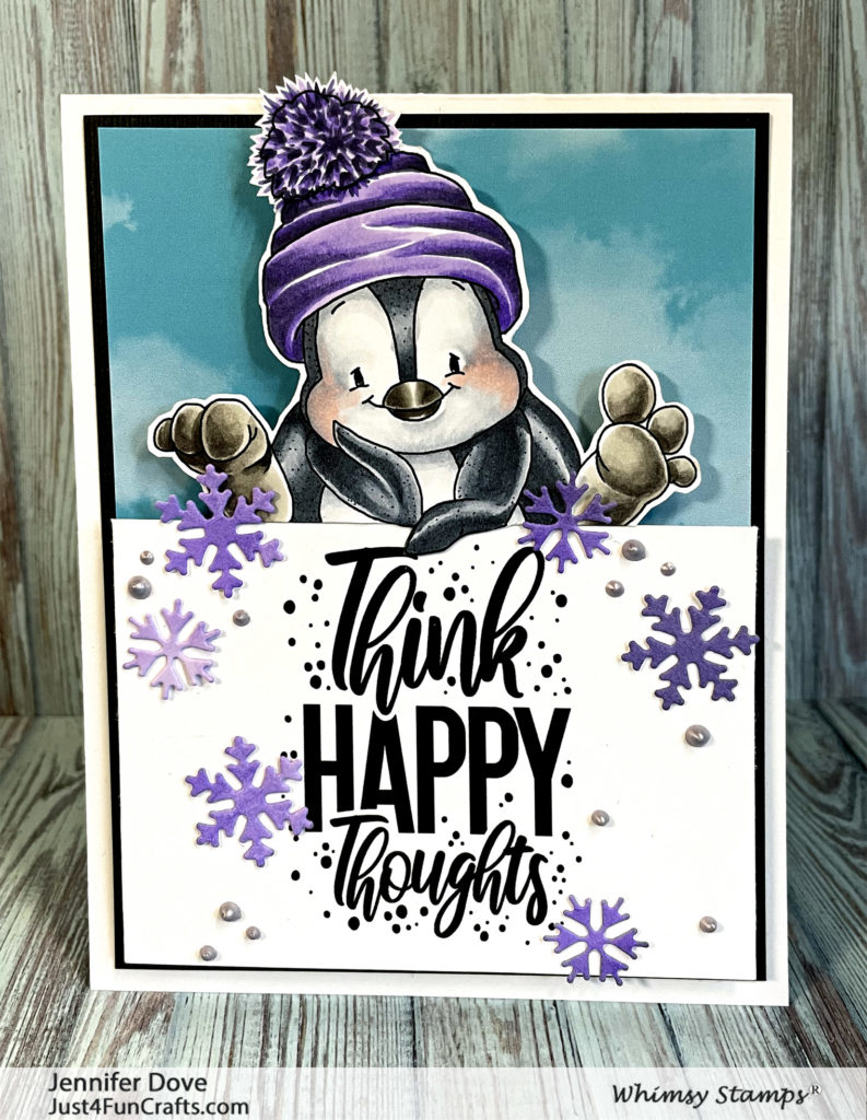 card making, Whimsy Stamps, penguin