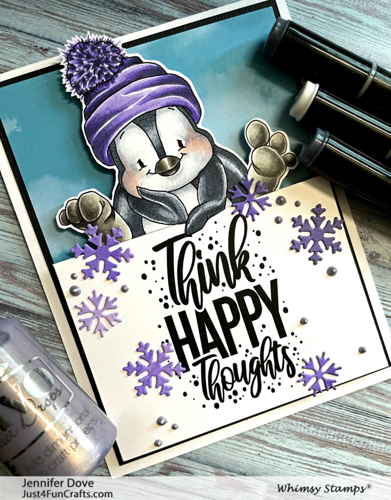 card making, Whimsy Stamps, penguin